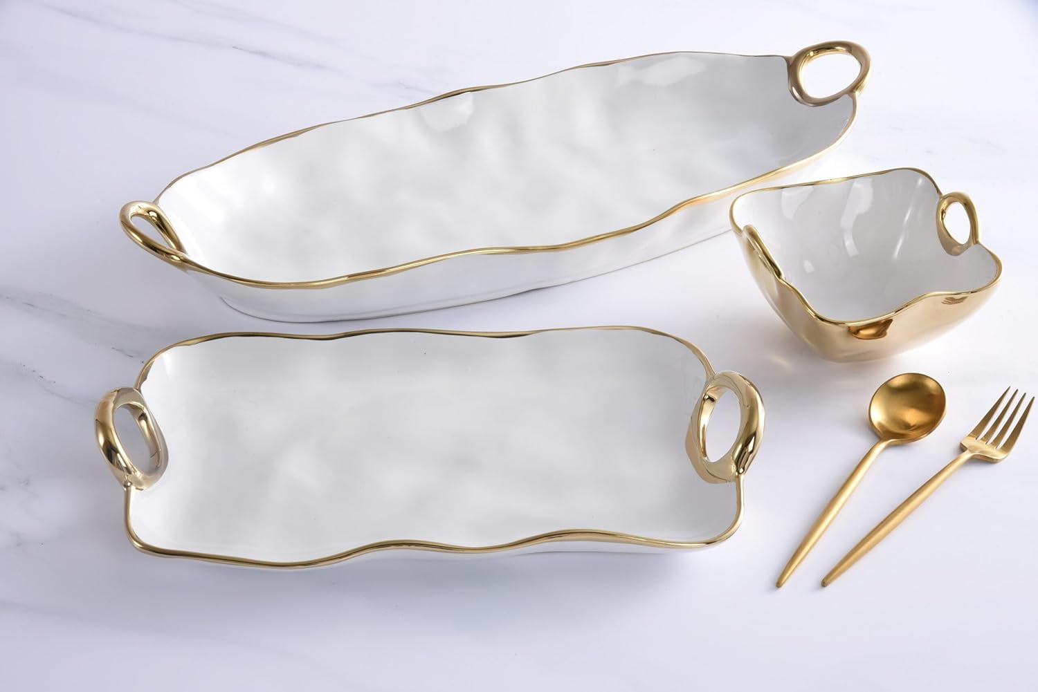 Pampa Bay Golden Handles Small Platter - Thumbnail 2