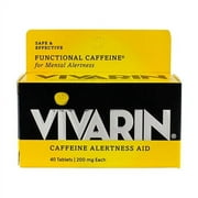 Vivarin Caffeine Alertness Aid 200 mg Tablets, 40 Ea