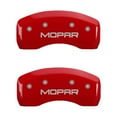 thumbnail image 4 of MGP 4 Caliper Covers Engraved Front & Rear MOPAR Red finish silver ch Fits select: 2005-2006 CHRYSLER SEBRING TOURING, 2003-2004 CHRYSLER SEBRING LX, 4 of 6