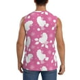 thumbnail image 4 of Pofeuu Cute Poodle Dog Print Men's Muscle T-Shirt, Sleeveless, Muscle Tank, Classic Muscle Tee Top For Men Casual Sleeveless Muscle T-Shirt Trendy Clothes-XX-Large, 4 of 7