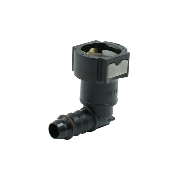 Car Black Fuel Line Hose Pipe Quick Release Plastic Connector 11.80mm ID10