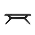 thumbnail image 4 of Plank+Beam Solid Wood Cross Leg Rectangular Coffee Table, 48" Coffee Table for Living Room, Black, 4 of 9