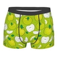 thumbnail image 4 of Goofa Green Apple Printed Men's Boxer Briefs Underwear, Moisture-Wicking Underwear, Trunk,Soft and Breathable Cotton Underwear-XX-Large, 4 of 9