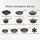 thumbnail image 2 of Juego de utensilios de cocina JEETEE para ollas y sartenes antiadherentes, 23 piezas, inducción, 2 of 9