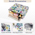 thumbnail image 3 of FORMRS Womens Corduroy Tote Bag Crossbody Shoulder Handbag with Pocket, Blue Doodle Pattern, 3 of 7