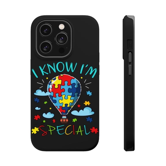 DistinctInk Tough Case for Apple iPhone 15 PRO (6.1" Screen), Compatible with MagSafe Charging - I Know I'm Special