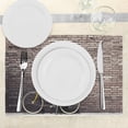 thumbnail image 3 of Ambesonne Vintage Place Mats Set of 4, Retro Bicycle on Wall, Standard Size, Grey Yellow Red, 3 of 6