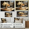 thumbnail image 4 of Designart "Bubbles and Bliss in Champagne Glass I" Food & Beverage Framed Wall Art Decor - Traditional White Champagne Living Room Framed Canvas Art, 4 of 6