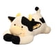 thumbnail image 1 of Almohada de peluche de vaca, lindo animal de peluche de vaca para estudiar en casa Negro, 1 of 9
