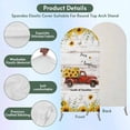 Spring Wedding Arch Backdrop Cover 6FT ,Spandex Fitted Sunflower in ...