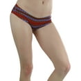 thumbnail image 2 of ToBeInStyle Women's Pack of 6 Laser Cut Assorted Print Bikini Panties, 2 of 6