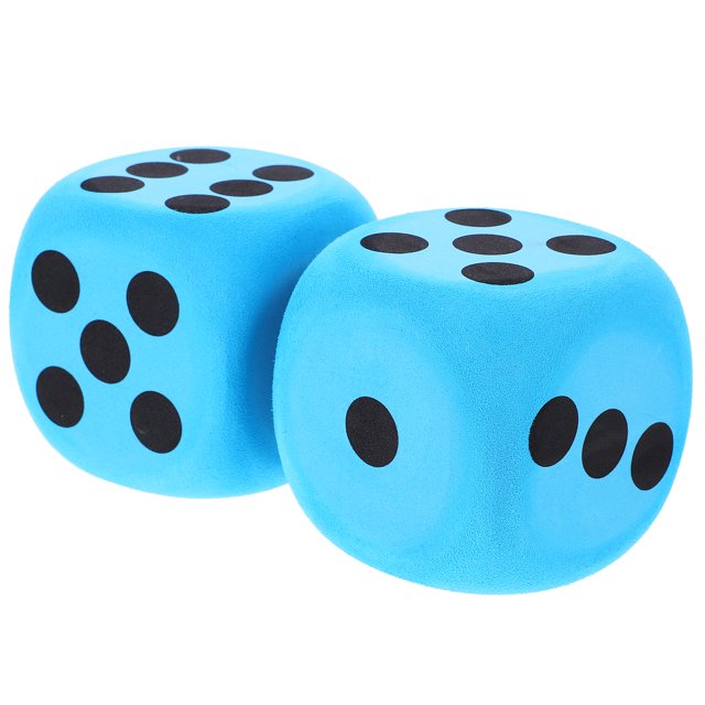 SHISUYAN 2 Pcs dés de Jeu en EVA Lage, Accessoire de dés Portable pour Jeu de Fête