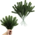 thumbnail image 2 of Christmas Greenery，Christmas Tree Picks，Pine Branches Faux Stems Picks Picks For Christmas Picks 24 PCS Artificial Branches Christmas Tree Filler Branches Christmas DIY Decorating Christmas DIY, 2 of 9