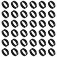 thumbnail image 1 of 60Pcs Silicone Rubber Bands,15mm/0.6" Rubber Bands Rings Cable Ties, Black, 1 of 6