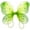 Apple Green, variant on Organza Butterfly Fairy Wings w/ Rhinestone Glitters (Red, 22" x 15")