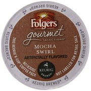 Folgers Gourmet Selections Mocha Swirl Coffee K-Cups, 12 CT (Pack of 6)