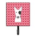 thumbnail image 1 of Bull Terrier Hearts Leash or Key Holder, 1 of 1