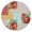 Pioneer Flower Floral-1, variant on Pioneer Flower Floral Print Pattern Round Fitted Tablecloth with Elastic Edge,Dining Table Cover Waterproof,Outdoor Round Tablecloth for Camping,Dining,Indoor and Outdoor