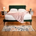 thumbnail image 3 of Cama Individual Roomi Cabecera Tapizada Color Verde, 3 of 5