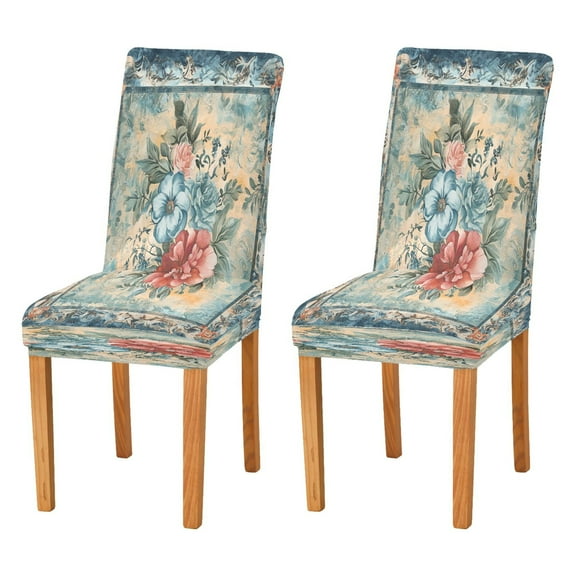 BZSMCE Chairs Slipcovers Dining Chair Covers Design Art Blossom Regular Prinetd Creative Pattern