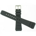 thumbnail image 2 of Citizen Watchband, Black, Rubber, 20mm, Tachymeter, Silver Tone Buckle, Regular Length Fits Watch Model JM3014-07E, JM3014-07X, JM3016-01W, JM3016-01X CD2023NT-A4D,6840-G80621, 440-Q00184,, 2 of 3