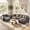 Dark gray-3+2+0, variant on Asofer 2 Pieces Living Room Sofa Set, Corduroy 5-Seater Sectional Sofa Couches, 3 Seater Sofa and 2 Seats Couch with Deep Seats & Washable Cover for Living Room, Apartment, Dark gray