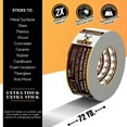 thumbnail image 6 of 6 Pack Buck Professional Grade Aluminum Foil Tape - 2 Inch x 216ft (72 yd) 3.6 Mil - Ideal for HVAC, Insulation, Pipes & Metal Repair - Heat Resistant & Waterproof - Perfect for Sealing Ducts & Vents, 6 of 7