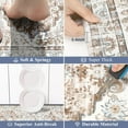 thumbnail image 4 of HEBE Cushioned Kitchen Rug Sets of 2 Anti Fatigue Kitchen Rugs and Mats Waterproof Kitchen Mats for Floor Non Slip Comfort Standing Mat Runner for Kitchen,Home Office,Sink,Laundry, 4 of 6