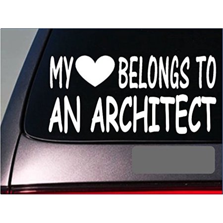 Drag Decal - Architect My heart belongs Sticker *G463* 8