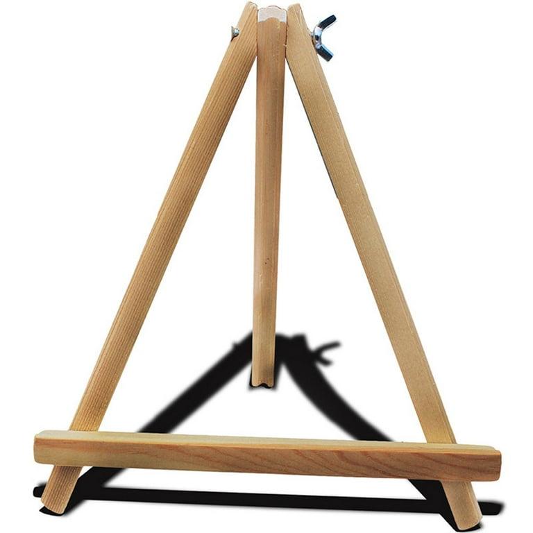 20 Large Natural Wood Display Stand A-Frame Artist Easel, 2 Pack -  Adjustable Wooden Tripod Tabletop Holder Stand for Canvas, Painting Party,  Signs