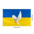 thumbnail image 4 of Ukraine Flag Peace Of Dove Flag 3 x 5 Ft Ukraine Flag Banner Polyester Ukrainian Peace Flags with Brass Grommets, 4 of 9
