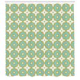 thumbnail image 3 of Ambesonne Eastern Shower Curtain, Floral Tones Ornate, 69"Wx84"L, Khaki Turquoise, 3 of 3