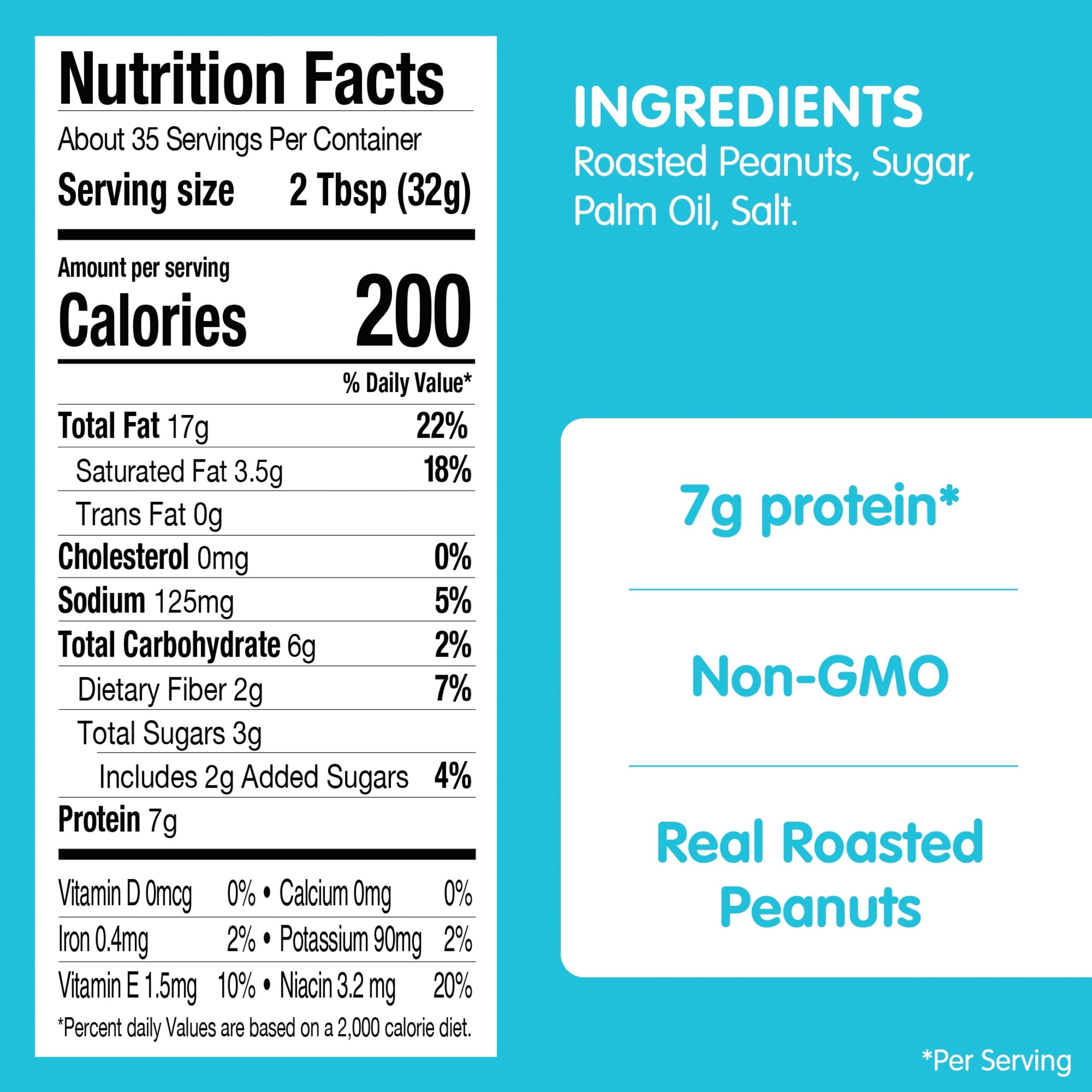 (2 pack) SKIPPY Natural SUPER CHUNK Peanut Butter Spread, 7 g Protein Per Serving, Shelf-Stable, 40 oz Plastic Jar