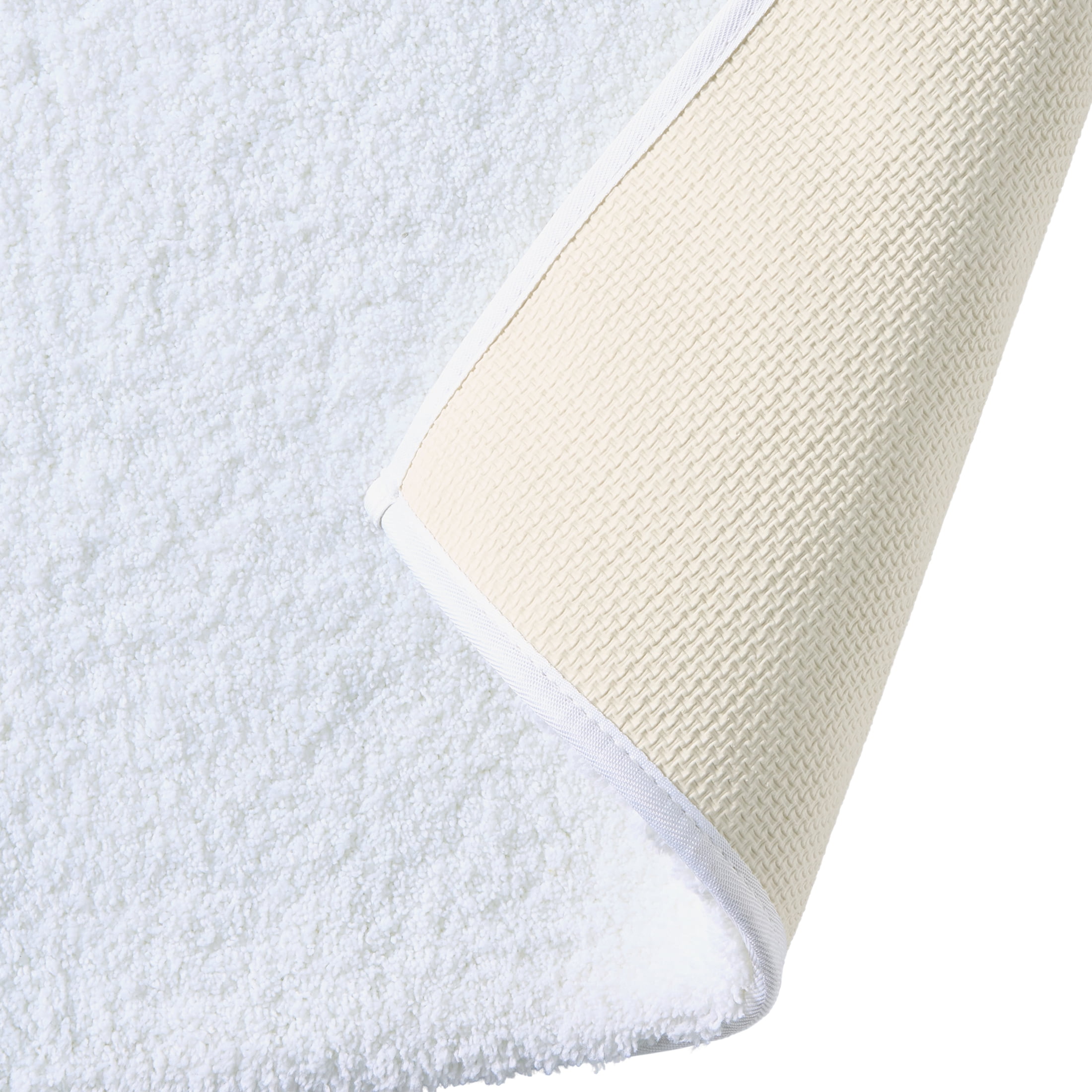 Better Homes & Gardens Ultra Soft Polyester Bath Rug, 20"x34", Arctic White