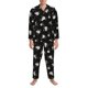 thumbnail image 3 of Balery Rose Flowers Pijama para Hombre de Dos Piezas con Manga Larga, Conjunto de Dormir y Descanso Suave con Bolsillos-Small, 3 of 7