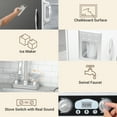 thumbnail image 6 of COCLUB Play Kitchen, Wooden Kids Kitchen Playset with Chalkboard, Ice Maker, Play Phone, Cookware Accessories, Microwave Toy Kitchen Gift for Boys Girls Age 3-8 Silver, 6 of 12