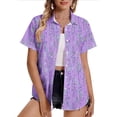 thumbnail image 4 of Ailaofu Womens Button Down Shirts short Sleeve Cuffed Business Work Tunic Top with Pocket Collared Blouses, 4 of 5