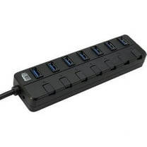 Adesso AUH-3070P – 7-Port USB 3.0 Hub with Individual Power Switch & Power Adapter