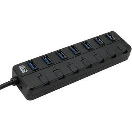 Adesso AUH-3070P – 7-Port USB 3.0 Hub with Individual Power Switch & Power Adapter