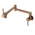 thumbnail image 1 of Pot Filler Tap Wall Mounted Foldable Kitchen Faucet Single Cold Single Hole Sink Tap Rotate Folding Spout Brass Round ,Easy to Install, 1 of 7