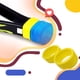 thumbnail image 2 of Advancent 2 piezas agarre de raqueta anillo de goma bádminton bate Overgrip Fix Kit agarre cinta Protector suministros Universal deportes al aire libre Tenis Amarillo Advancent OD002620-04, 2 of 6