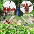 thumbnail image 3 of Juegoal Set de 3 Estacas Decorativas para Jardín de 51 cm con Mariposa, Libélula y Colibrí que Brillan en la Oscuridad, 3 of 6