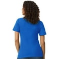 thumbnail image 4 of Gildan Softstyle Women's Pique Polo, 100 Cotton Comfortable Short Sleeve Shirt, Royal, Sizes S-2XL, 4 of 5