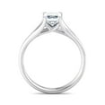 thumbnail image 2 of Circle Jewel 1.6 Ct Emerald Cut Moissanite Wedding Ring - 14K White Gold Plated Ring - Women's Engagement Ring - Celebrate Your Love with a Beautifully Design - Perfect for Special Moments, 2 of 4