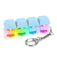 thumbnail image 2 of Teclado Fidget Llavero 4 Teclas Descompresión Con LED (luz) Azul, 2 of 6