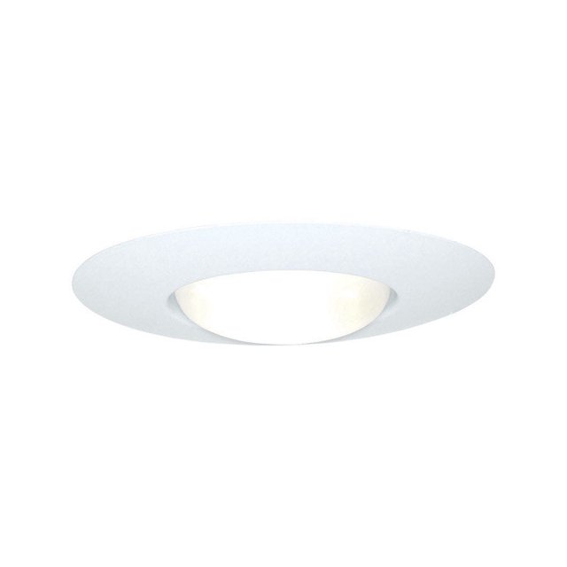 Halo de metal blanco mate con borde abierto de 15 cm de ancho para 6 pulgadas