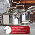 thumbnail image 2 of T-fal Stainless Steel 10-piece Cookware Set, Induction and oven safe, 2 of 9
