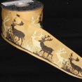 thumbnail image 2 of The Ribbon People Brown and Ivory Elk Wired Craft Ribbon 2.5" x 27 Yards, 2 of 2
