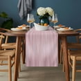thumbnail image 2 of Pink Table Runner - 36 Inch Long, Kitchen Dining Table Runner Dresser Scarves, Modern Abstract Art Ombre Striped Farmhouse Decor for Coffee Tables Wedding Party Banquet, 2 of 8