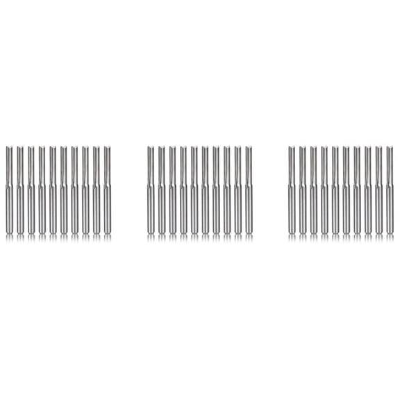 30Pcs 2 Flute Cnc Router Bits 3.175mm Straight Slot Tungsten Steel Milling Cutter for Wood Plastic
